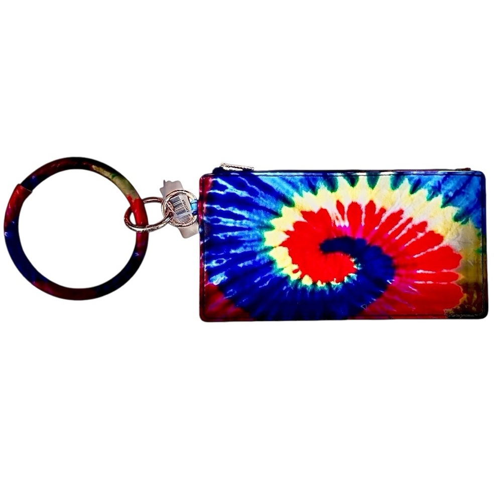 Tell Your Tale Wristlet Rainbow 🌈 Keychain Key Ring Bangle Wallet Purse NWT - Picture 2 of 4